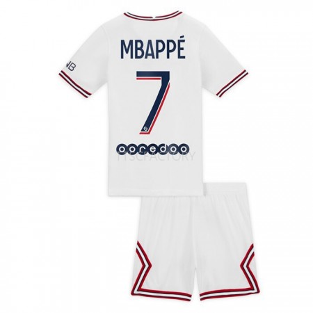 Fußballtrikots Paris Saint-Germain Kylian Mbappé 7 Kinder Vierte Trikotsatz 2021-2022 Fußballtrikots Paris Saint-Germain Kylian Mbappé 7 Kinder Vierte Trikotsatz 2021-2022